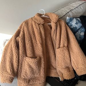 Cozy teddy jacket